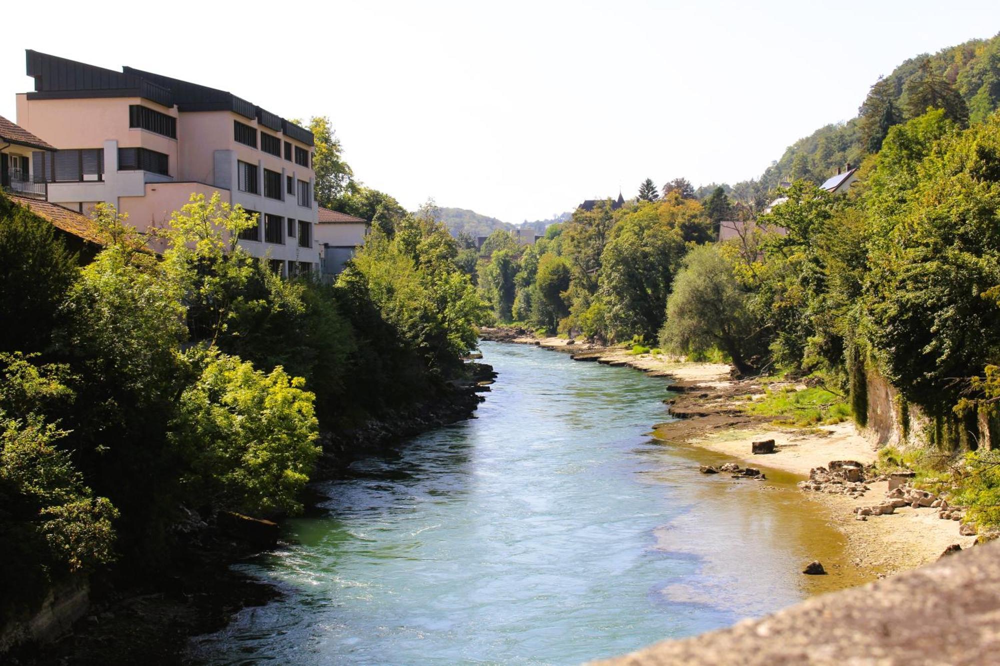 Business I Family Apartment I 1-4 Personen - Aare Blick, Nahe Altstadt I Beamer - 99" Leinwand I Terrassen Lounge Und Parkplatz Brugg  Kültér fotó