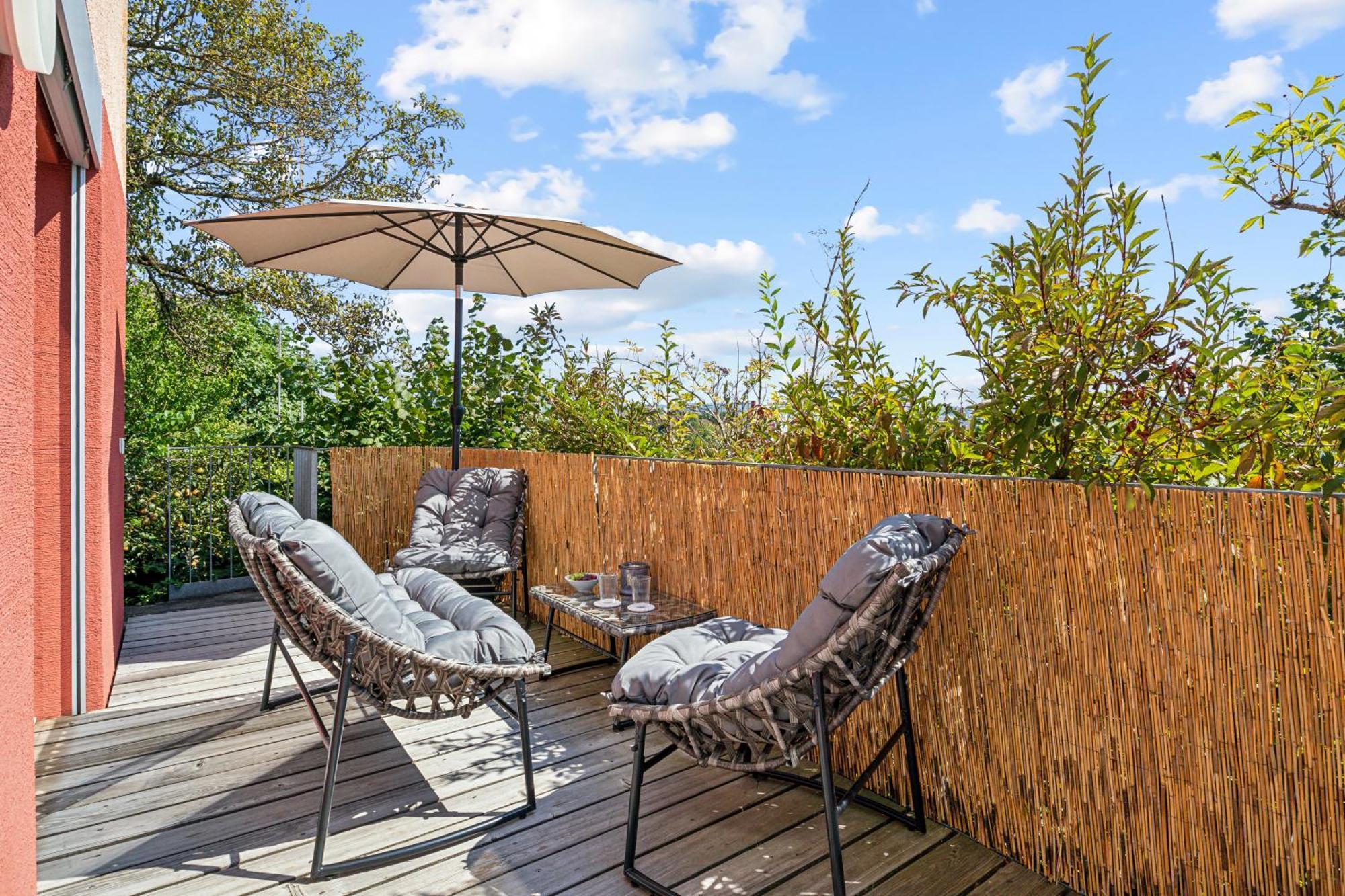 Business I Family Apartment I 1-4 Personen - Aare Blick, Nahe Altstadt I Beamer - 99" Leinwand I Terrassen Lounge Und Parkplatz Brugg  Kültér fotó